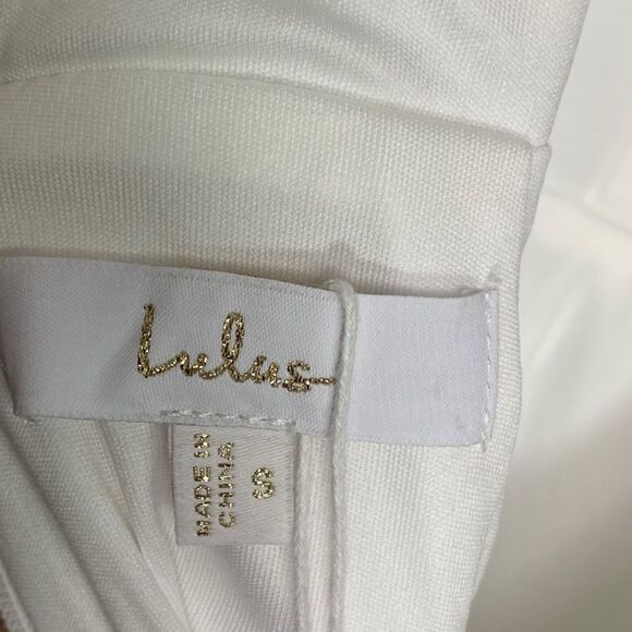 Lulus Sensational Promise Maxi Dress Womens S White Satin Mermaid Wedding NWT - Picture 3 of 10